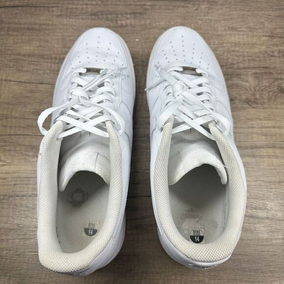 Nike Air Force 1‎ \'07 Low~Mens~White Athletic Lifestyle Shoes Sneakers~Size 14 main image 7